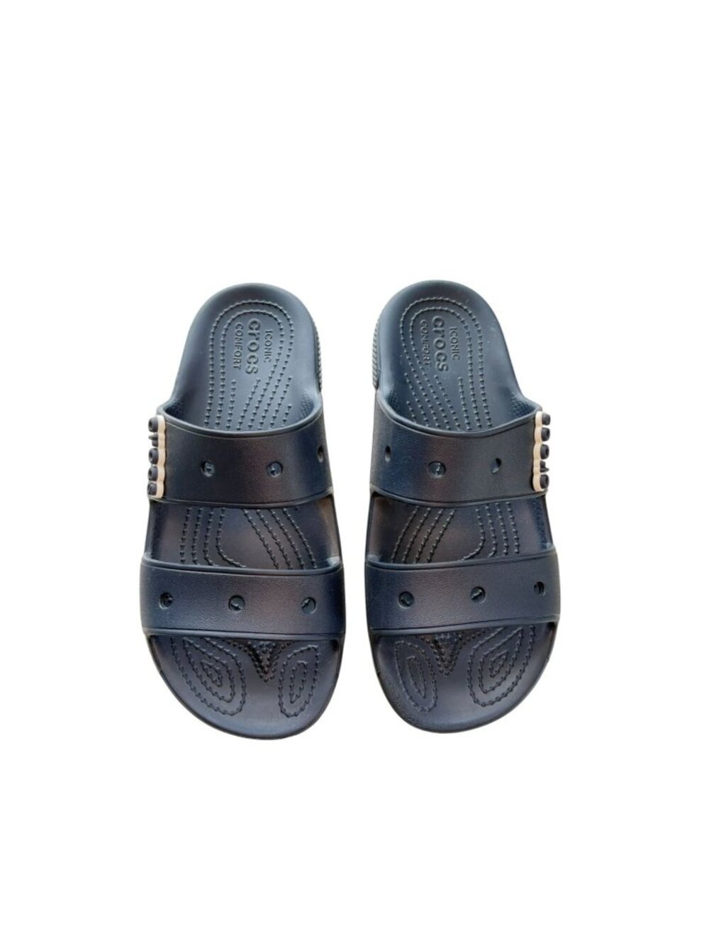 Crocs Navy Blue Womens Slide Sandals M6 W8 Unisex